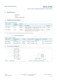 NX3L2T66GD Datasheet Page 2