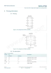NX3L2T66GD Datasheet Pagina 3