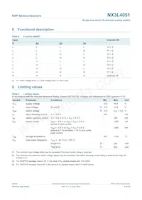 NX3L4051HR Datasheet Page 5