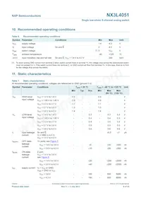 NX3L4051HR Datasheet Page 6