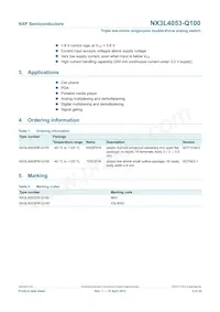 NX3L4053PW-Q100J Datasheet Page 2