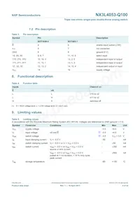 NX3L4053PW-Q100J Datasheet Page 4