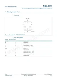 NX3L4357GM Datasheet Page 3