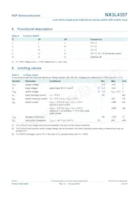 NX3L4357GM Datasheet Page 4