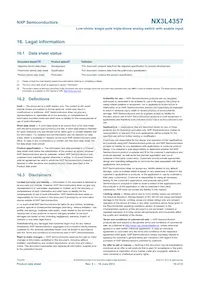 NX3L4357GM Datasheet Page 19