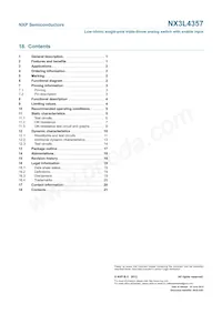 NX3L4357GM Datasheet Page 21