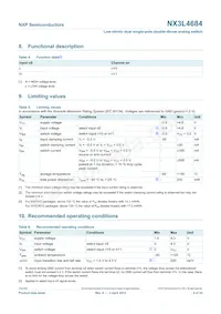NX3L4684TK Datasheet Page 4