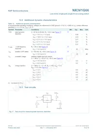 NX3V1G66GM Datasheet Page 10