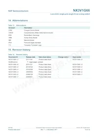 NX3V1G66GM Datasheet Page 15