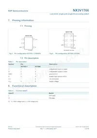 NX3V1T66GW Datasheet Page 3