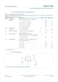 NX3V1T66GW Datasheet Page 11