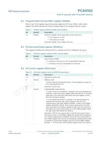 PCA9502BS Datasheet Page 6