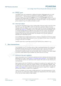 PCA9539APW Datasheet Pagina 9