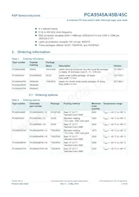 PCA9545AD Datasheet Page 2