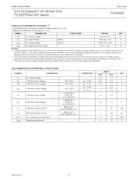 PCA9559PW Datasheet Page 5