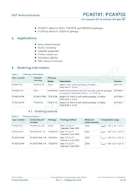 PCA9702PW Datasheet Page 2