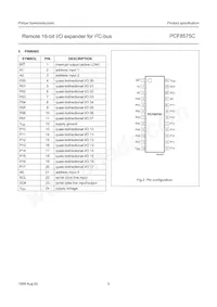 PCF8575CTS/1 Datasheet Page 5