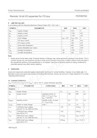 PCF8575CTS/1 Datasheet Page 13