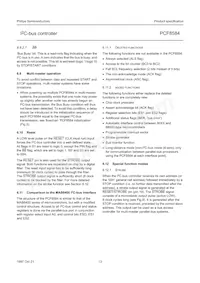 PCF8584P Datasheet Page 13