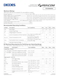 PI3USB4000AZUAEX-37 Datasheet Page 4