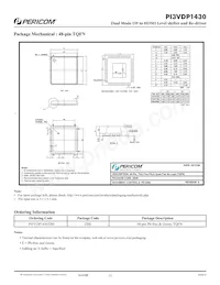 PI3VDP1430ZBE數據表 頁面 12