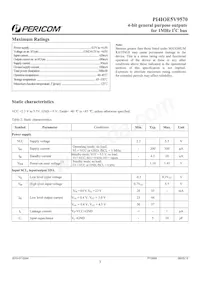 PI4IOE5V9570UEX Datasheet Page 3