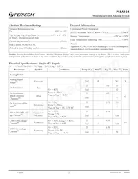 PI5A124TEX-1413 Datasheet Page 2