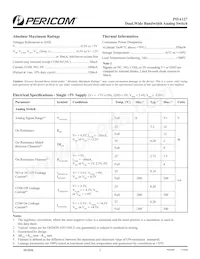 PI5A127UEX Datasheet Page 2