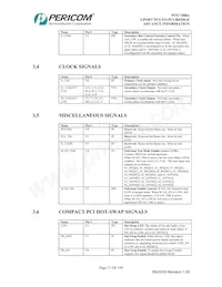 PI7C7300ANAE Datasheet Page 17