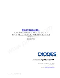 PI7C9X2G404SLAFDEX Datenblatt Cover