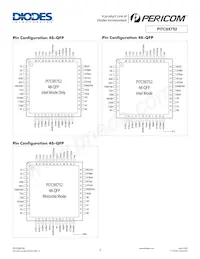 PI7C9X752FAE Datasheet Page 3