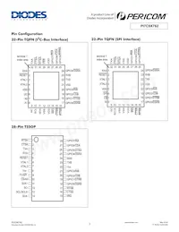 PI7C9X762BZHEX Datenblatt Seite 3