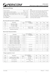 PT8A2651WEX Datasheet Page 3