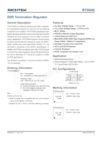 RT9040GQW(2) Datasheet Cover