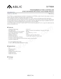 S-7760A4115-HCT1 Datasheet Cover