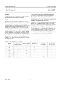 SAA1305T/N1 Datasheet Page 7