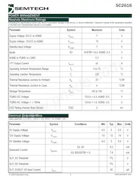 SC2616MLTR Datasheet Page 2