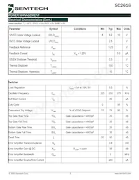 SC2616MLTR Datasheet Page 3
