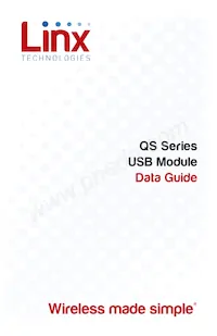 SDM-USB-QS-S Datasheet Copertura