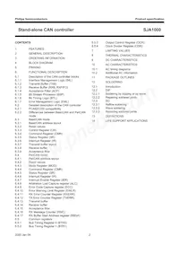 SJA1000T/N Datasheet Page 2
