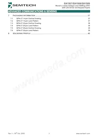 SX1508IULTRT Datasheet Page 3