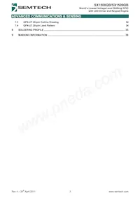 SX1508QBIULTRT Datasheet Page 3