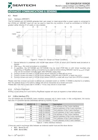 SX1508QBIULTRT Datasheet Page 12