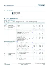 TDA8023TT/C1 Datasheet Pagina 2