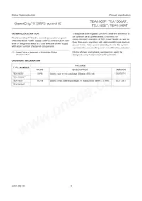 TEA1506AT/N1 Datasheet Page 3