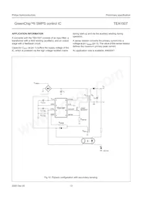 TEA1507P/N1數據表 頁面 13