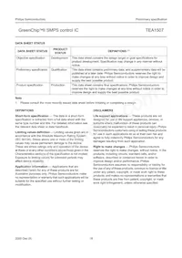TEA1507P/N1 Datasheet Page 18