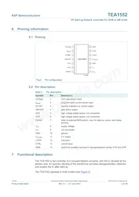 TEA1552T/N1 Datasheet Page 4