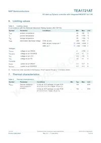 TEA1721AT/N1 Datasheet Page 7