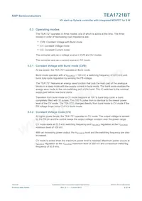 TEA1721BT/N1 Datasheet Page 5